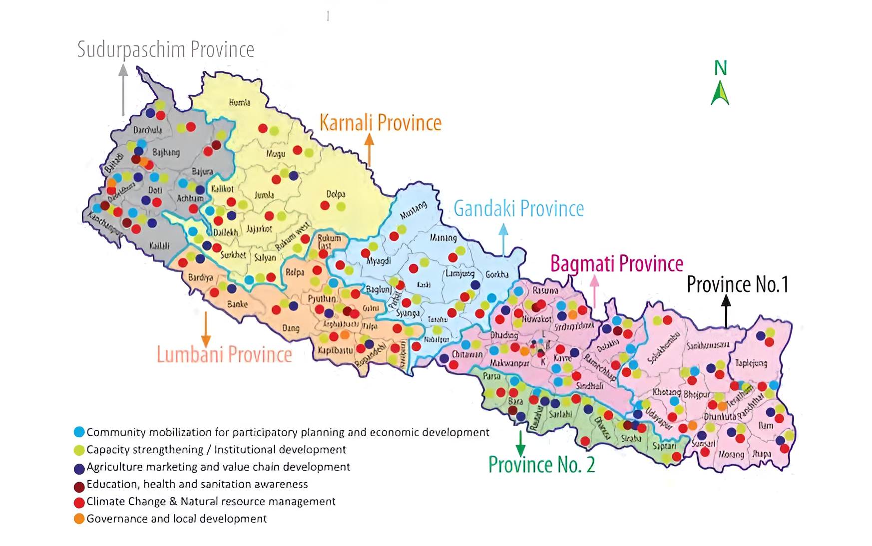 Map of Nepal